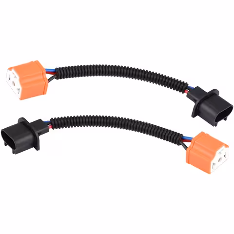 Vista superior del conector macho H13 a hembra H4