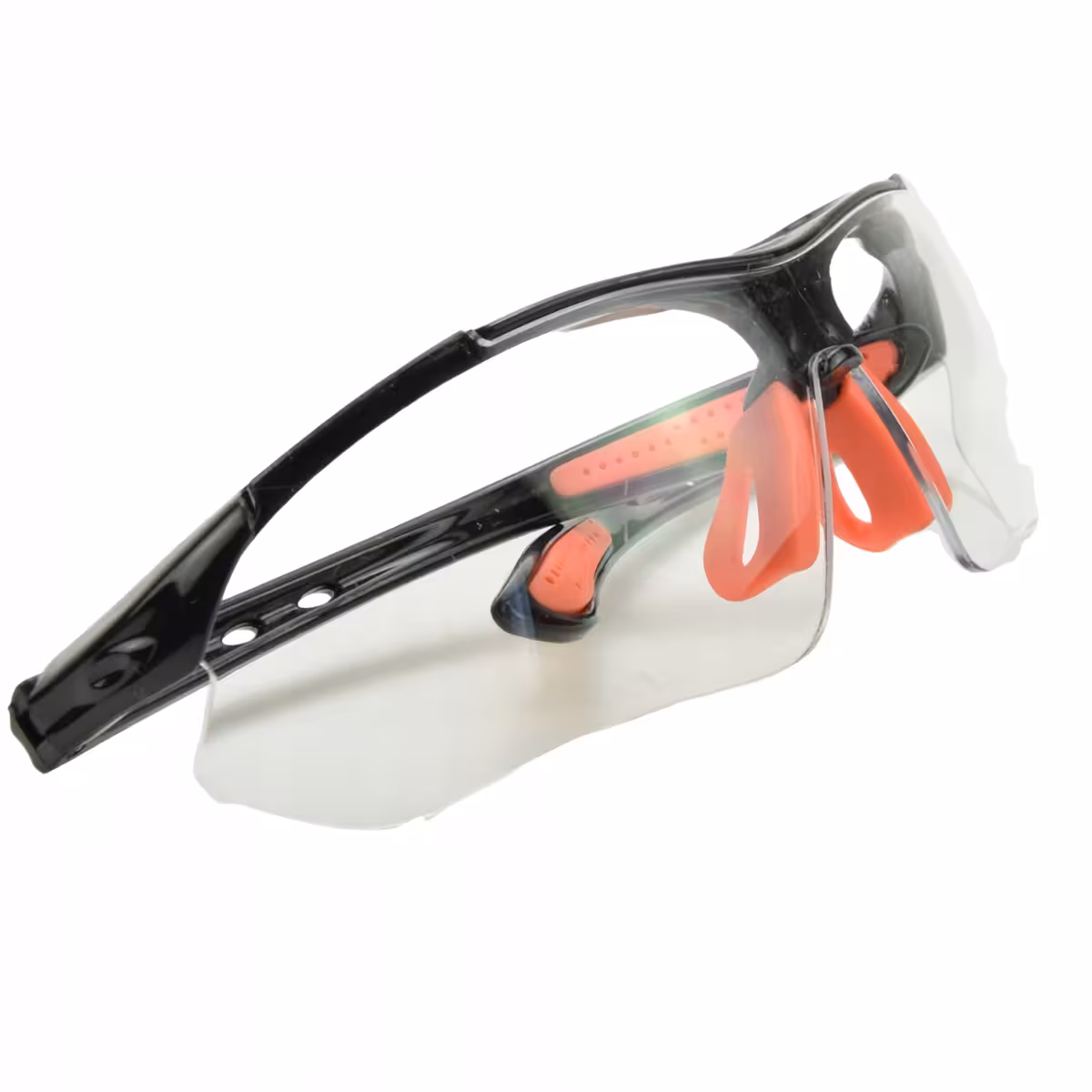 Perfil lateral de gafas de ciclismo con diseño envolvente