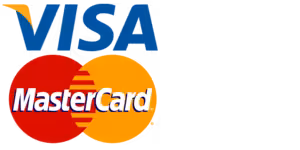 Pagos seguros con tarjetas Visa y Mastercard